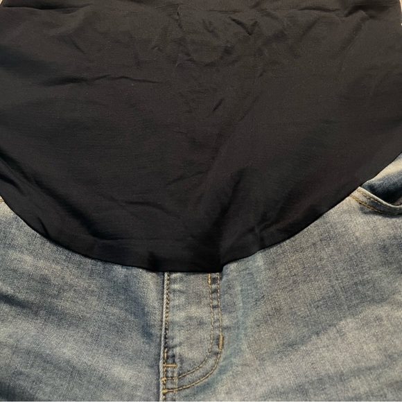 Time and Tru Maternity Medium 8-10 Blue Distressed Skinny Jeans PRELOVED - Picture 9 of 11